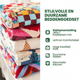 3-piece quilted duvet cover set - Harmony of the Forest