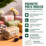 Lotte - Gewatteerde toilettas Vrolijke Kip