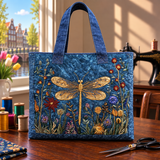Handgemaakte tas - Gouden Libelle 
