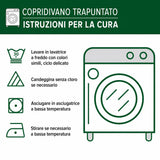 Anna - Quilted Sofa Cover Forest Pattern