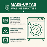 Aaltje - Gewatteerde toilettas Groene
