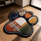 Wendy - Decorative Rug Personalized Paw Shape Abstract