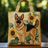 Handgemaakte tas - Duitse Herder Bloemen