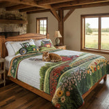3-delige gestoffeerde bedset - Vrolijke Boerderij