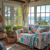 Saskia - Quilted Sofa Cover Haven on the Beach