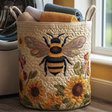 Upholstered Laundry Basket - Cozy Bee