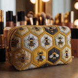 Roos - Quilted Toiletry Bag Bees in Garden