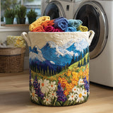 Lined Laundry Basket - Floral Valley