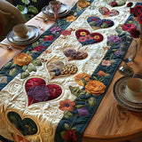Quilted Tablecloth - Hearts in Bloom