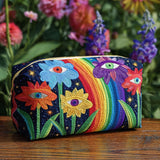 Iris - Gevoerde toilettas Boho Paddestoelen