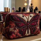 Vera - Quilted toiletry bag Garden of Butterflies