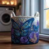 Upholstered Laundry Hamper - Butterflies