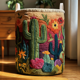 Lined Laundry Basket - Cactus Horizon