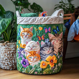 Upholstered Laundry Basket - Cat Cuddle Corner