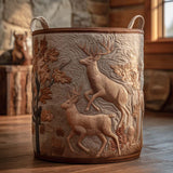 Upholstered Laundry Basket - Cedar Top
