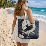 Handgemaakte strandtas | Elegante ballerina