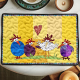 Eline - Gewatteerde placemat Van Kip