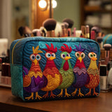 Anouk - Quilted toiletry bag Chicken and Heart pattern