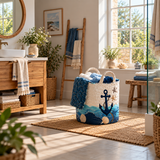 Anker Op | Gewatteerde wasmand