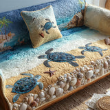 Anouk - Quilted Sofa Cover Pattern Coastal