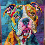 Sanne - Quilted Blanket Charm Puppy Colour Explosion