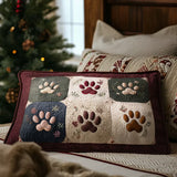 Quilted Cushion Cover - Comfy Paws