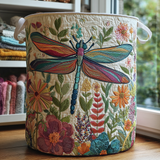 Upholstered Laundry Basket - Garden of Butterflies