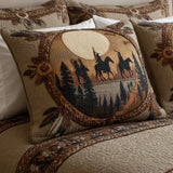 Quilted Pillowcase - Catching Dreams Circle