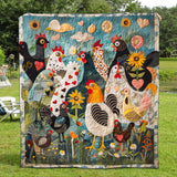 Nathalie - Quilted Blanket Garden Feathered
