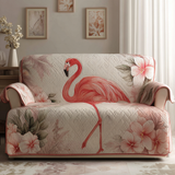 Klaasje - Gevoerde bankhoes Flamingo's