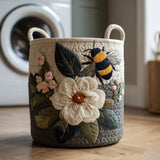 Upholstered Laundry Basket - Flowery Bee