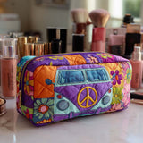 Ineke - Quilted wash bag Flowers in Years Style