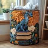 Lined Laundry Basket - Forest Dragon