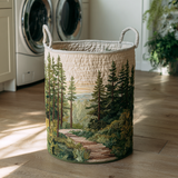 Upholstered Laundry Basket - Forest Path