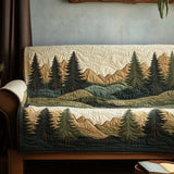 Eline - Quilted Sofa Cover Forest Serene