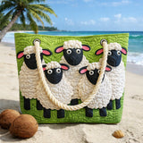 Handgemaakte Strandtas | Schaap Hemel