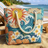 Handgemaakte Strandtas | Warme Aureool