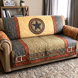 Fleur - Quilted Sofa Cover Star Texaans
