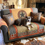 Fleur - Quilted Sofa Cover Star Texaans