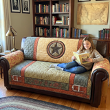 Fleur - Quilted Sofa Cover Star Texaans