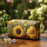 Geertje - Quilted Toiletry Bag Golden Field