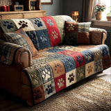 Erica - Quilted bankhoes Pootafdrukken Vrolijke