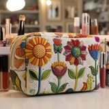 Truus - Quilted toiletry bag Cheerful Flower
