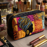 Yvonne - Quilted Wash Bag Quilt in Bright Heritage Style
