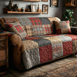 Hetty - Quilted Sofa Cover In Traditional Style