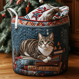 Gestoffeerde wasmand - Kerstmotief