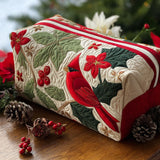 Ingrid - Quilted toiletry bag Cardinal and Holly