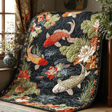Wietske - Quilted blanket Elegance Koi Japanese