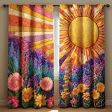 Quilted Curtains Lavender Sunrise Sheen NCU0XD2051