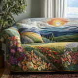 Emma - Quilted Sofa Cover Weide Stralend